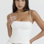 衣類 House of CB オーデット ホワイト ストラクチャード コルセット 0N8J22