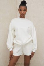 衣類 House of CB オーデン オフホワイト ジャージ トラック ショーツ 0N8J996 - Image 9