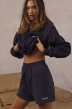 衣類 House of CB オーデン ネイビー ジャージ トラック ショーツ 0N8J994 - Image 2