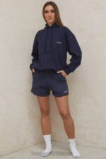 衣類 House of CB オーデン ネイビー ジャージ トラック ショーツ 0N8J994 - Image 8
