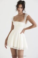 衣類 House of CB カイア アイボリー Aライン ミニドレス 0N8J384 - Image 11