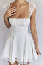 衣類 House of CB カイア アイボリー Aライン ミニドレス 0N8J384 - Image 4