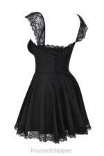 衣類 House of CB カイア ブラック Aライン ミニドレス 0N8J287 - Image 8