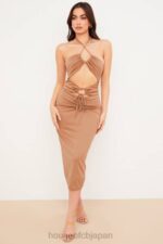 衣類 House of CB カシア キャラメルカットアウト ミディドレス 0N8J545 - Image 7