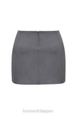 衣類 House of CB カタリナ シャドーサテンAラインミニスカート 0N8J936 - Image 6