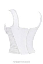 衣類 House of CB カタリナ ホワイト ブロデリー アングレ コルセット 0N8J21 - Image 6