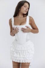 衣類 House of CB カタリナ ホワイト ブロデリー アングレ コルセット 0N8J21 - Image 9