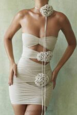 衣類 House of CB カテリーナフォグ フローラル装飾ミニドレス 0N8J406 - Image 6