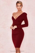 衣類 House of CB カプリスワインワンショルダードレス 0N8J624 - Image 11