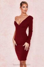 衣類 House of CB カプリスワインワンショルダードレス 0N8J624 - Image 12