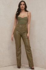 衣類 House of CB カミラ オリーブ スイートハート ネックライン 包帯ボディスーツ 0N8J756 - Image 4
