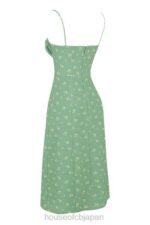 衣類 House of CB カリーナ オリーブ フローラル ビスチェ ミディドレス 0N8J557 - Image 6