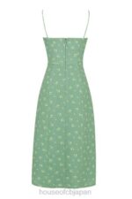 衣類 House of CB カリーナ オリーブ フローラル ビスチェ ミディドレス 0N8J557 - Image 7