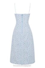 衣類 House of CB カリーナブルーの花柄ビスチェミディドレス 0N8J573 - Image 3