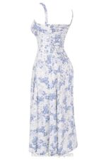 衣類 House of CB カルメン ブルー プリント ビスチェ サンドレス 0N8J260 - Image 4