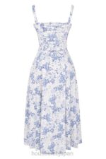 衣類 House of CB カルメン ブルー プリント ビスチェ サンドレス 0N8J260 - Image 5
