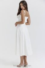 衣類 House of CB カルメン ホワイト ビスチェ サンドレス 0N8J201 - Image 16