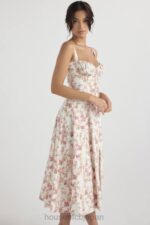 衣類 House of CB カルメン ローズ プリント ビスチェ サンドレス 0N8J436 - Image 11