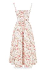 衣類 House of CB カルメン ローズ プリント ビスチェ サンドレス 0N8J436 - Image 5
