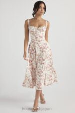 衣類 House of CB カルメン ローズ プリント ビスチェ サンドレス 0N8J436 - Image 6
