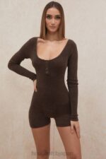 衣類 House of CB キアナ チョコレートふわふわニット遊び着 0N8J1059 - Image 9