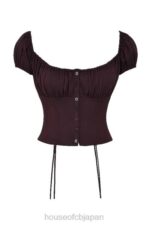 衣類 House of CB キティリッチブラウンギャザートップス 0N8J17 - Image 4