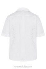 衣類 House of CB キャリー ホワイト ブロデリー アングレーズ シャツ 0N8J715 - Image 6