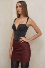衣類 House of CB キーリーレーズンサテンシャーリングミニスカート 0N8J991 - Image 9