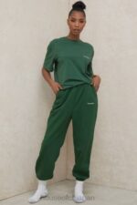 衣類 House of CB クイン グリーン オーバーサイズ コットン ジャージ T シャツ 0N8J789 - Image 11