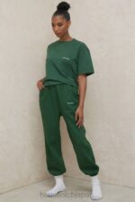衣類 House of CB クイン グリーン オーバーサイズ コットン ジャージ T シャツ 0N8J789 - Image 12
