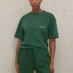 衣類 House of CB クイン グリーン オーバーサイズ コットン ジャージ T シャツ 0N8J789
