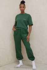 衣類 House of CB クイン グリーン オーバーサイズ コットン ジャージ T シャツ 0N8J789 - Image 10