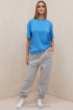 衣類 House of CB クインブルー オーバーサイズ コットンジャージー Tシャツ 0N8J788 - Image 2