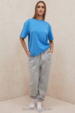 衣類 House of CB クインブルー オーバーサイズ コットンジャージー Tシャツ 0N8J788 - Image 4