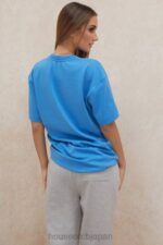 衣類 House of CB クインブルー オーバーサイズ コットンジャージー Tシャツ 0N8J788 - Image 8