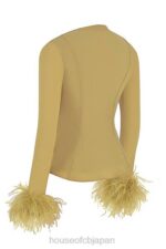 衣類 House of CB クラウディア オリーブトリムトップ 0N8J721 - Image 6