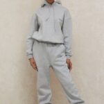 衣類 House of CB クラウドグレーのブラッシュバックジョギングパンツ 0N8J1006
