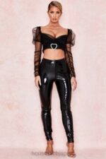衣類 House of CB クララ ギャザーメッシュハートバックルトップ 0N8J810 - Image 8