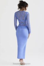 衣類 House of CB クララブルーサテンバイアスカットミディスカート 0N8J902 - Image 10
