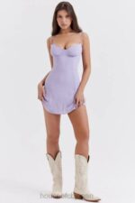 衣類 House of CB クリスティアナ ラベンダー ミニドレス 0N8J265 - Image 2