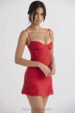衣類 House of CB クリスティアナレッドミニドレス 0N8J426 - Image 16