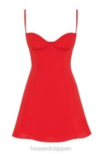 衣類 House of CB クリスティアナレッドミニドレス 0N8J426 - Image 7