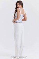衣類 House of CB クレオ アイボリーリネンミックスパンツ 0N8J863 - Image 5