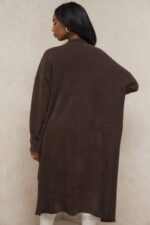衣類 House of CB クロエ チョコレートニット オーバーサイズカーディガン 0N8J780 - Image 15