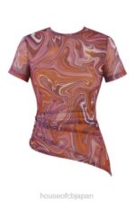 衣類 House of CB クローディ パープル スワール アシンメトリー T シャツ 0N8J750 - Image 8