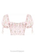 衣類 House of CB グレイシーピンクの花柄パフスリーブコルセットトップ 0N8J743 - Image 10