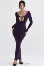 衣類 House of CB ケアナ グレープ リブニット マキシドレス 0N8J318 - Image 10