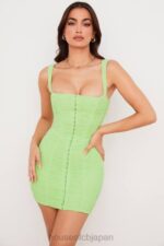 衣類 House of CB ケイトライムシャーリングメッシュミニドレス 0N8J540 - Image 9