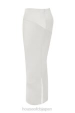 衣類 House of CB コレット アイボリー サテン バイアスカット ミディスカート 0N8J911 - Image 8