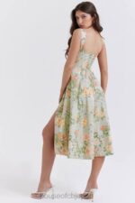衣類 House of CB サイラ ライト ジェイド プリント ミディ サンドレス 0N8J242 - Image 12